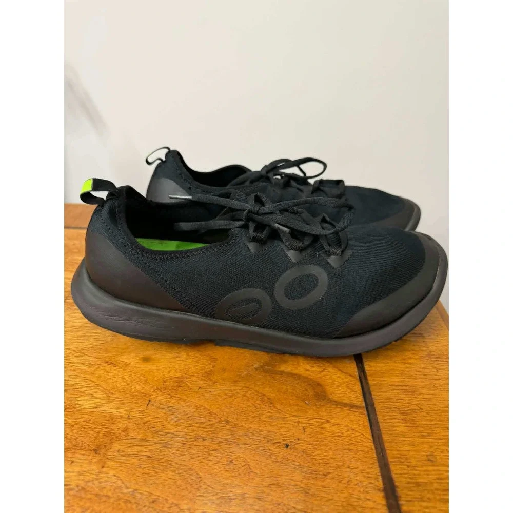 OOFOS Mens 11.5 OOmg Sport‎ LS Low Black Recovery Shoes Sneakers 05012023-85